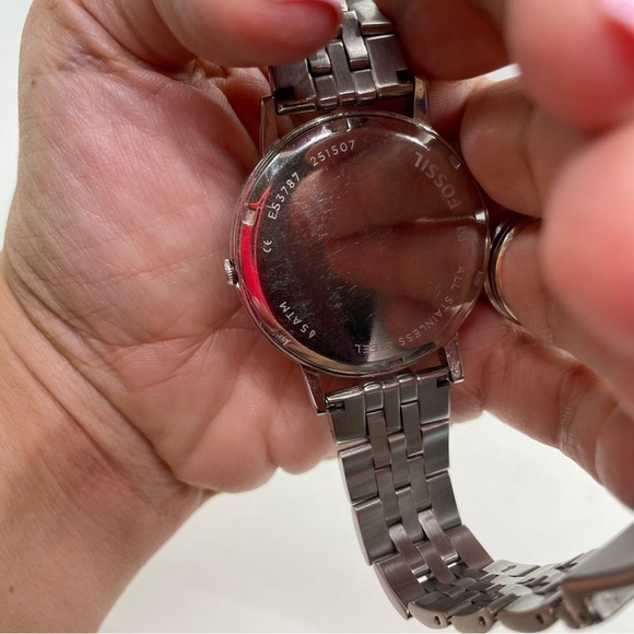 FOSSIL Muse Silver Dial Stainless Steel Ladies Watch ES3787 ⭐️WORKS⭐️ - Picture 4 of 6